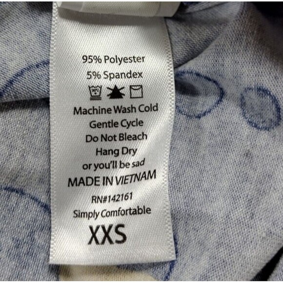 LuLaRoe Irma Womens XXS Shirt Tunic Stretch Disney Minnie Mouse Purple - NEW - Picture 7 of 8